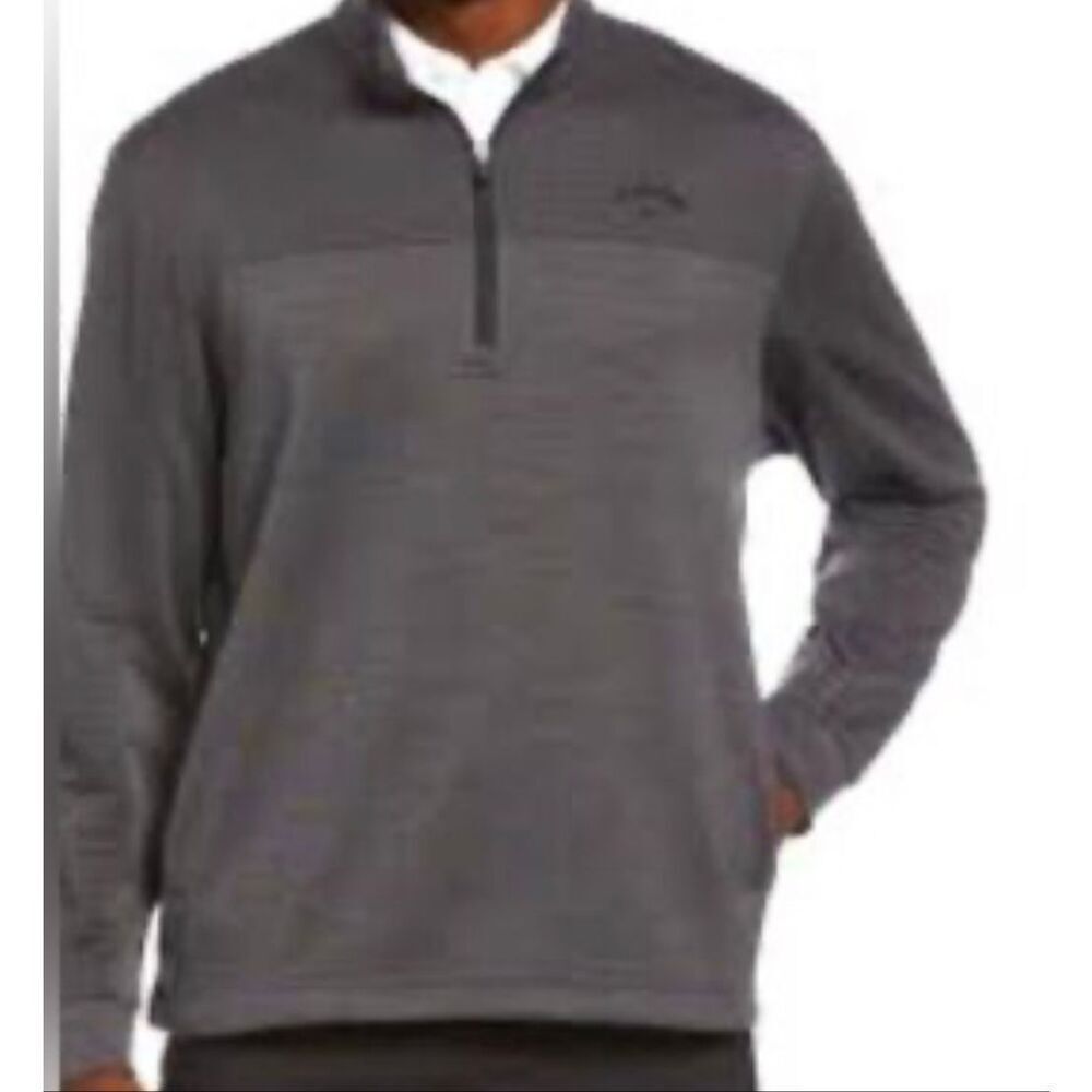 Callaway golf grey quarter zip pullover sweater large